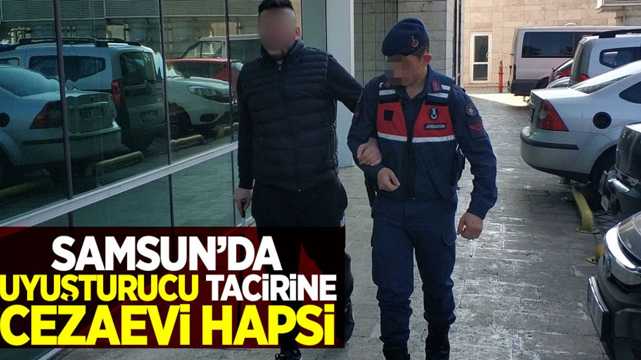 Samsun'da uyuşturucu tacirine cezaevi hapsi