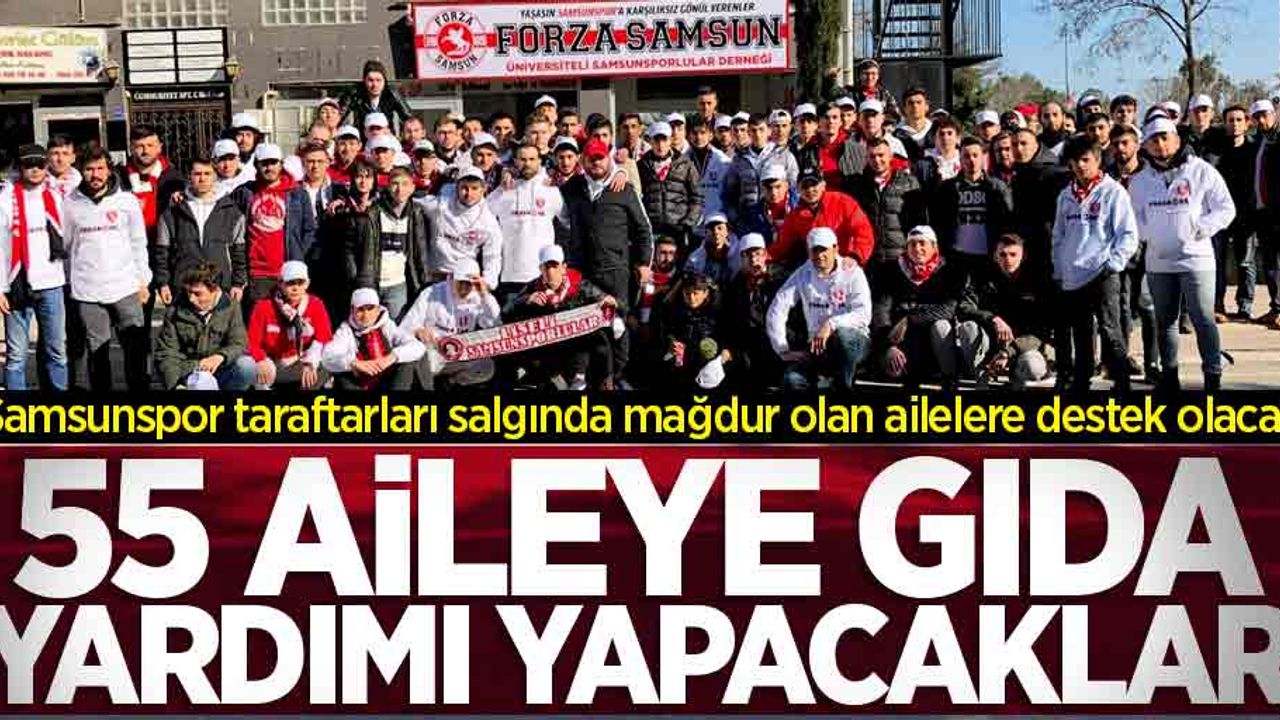 Samsunspor taraftarları salgında mağdur olan ailelere destek olacak