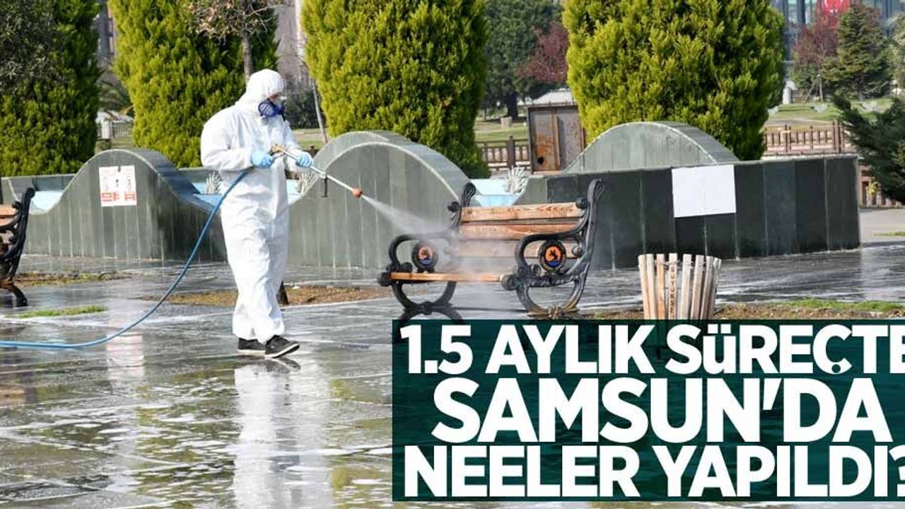 1.5 aylık süreçte Samsun'da neler yapıldı?