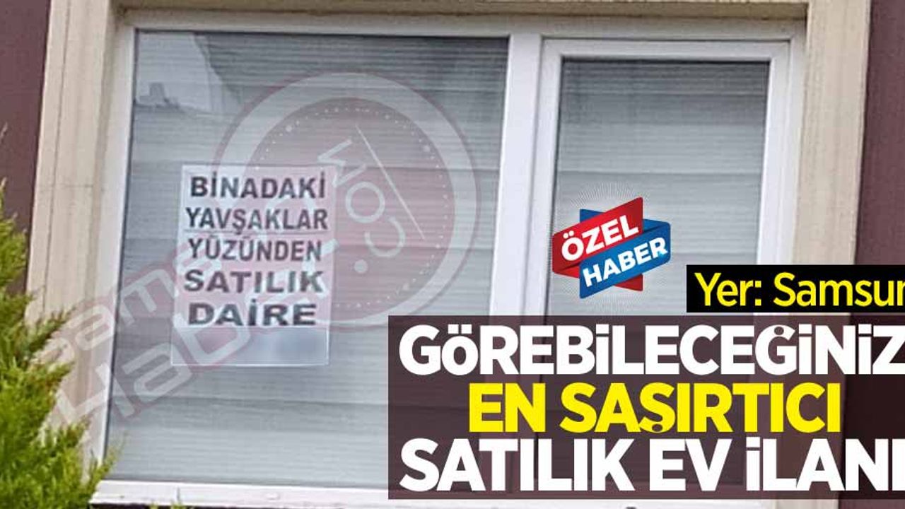 Görebileceğiniz en şaşırtıcı satılık ev ilanı 