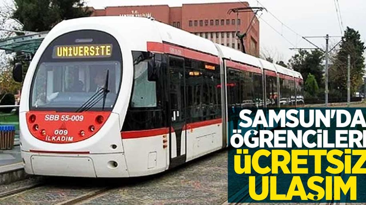 Samsun'da sınav günü öğrencilere ücretsiz ulaşım
