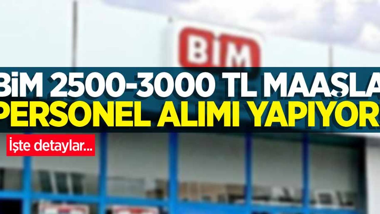 BİM 2500-3000 TL maaşla personel alımı yapıyor! İşte başvuru detayları...