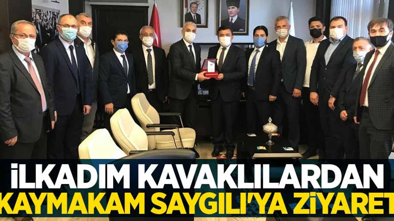 İlkadım Kavaklılardan Kaymakam Saygılı'ya ziyaret