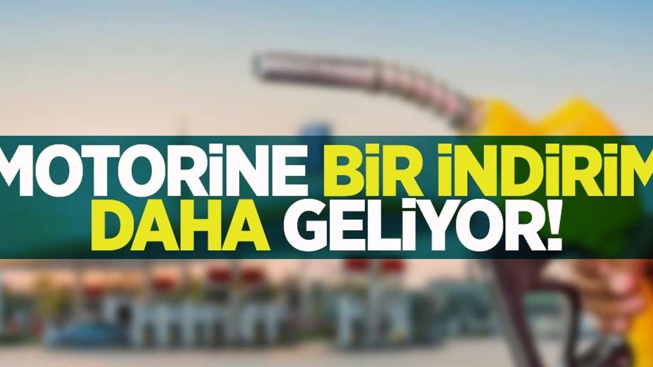 Motorine bir indirim daha geliyor!