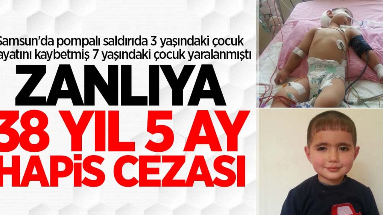 Samsun'da pompalı dehşete 38 yıl 5 ay hapis cezası