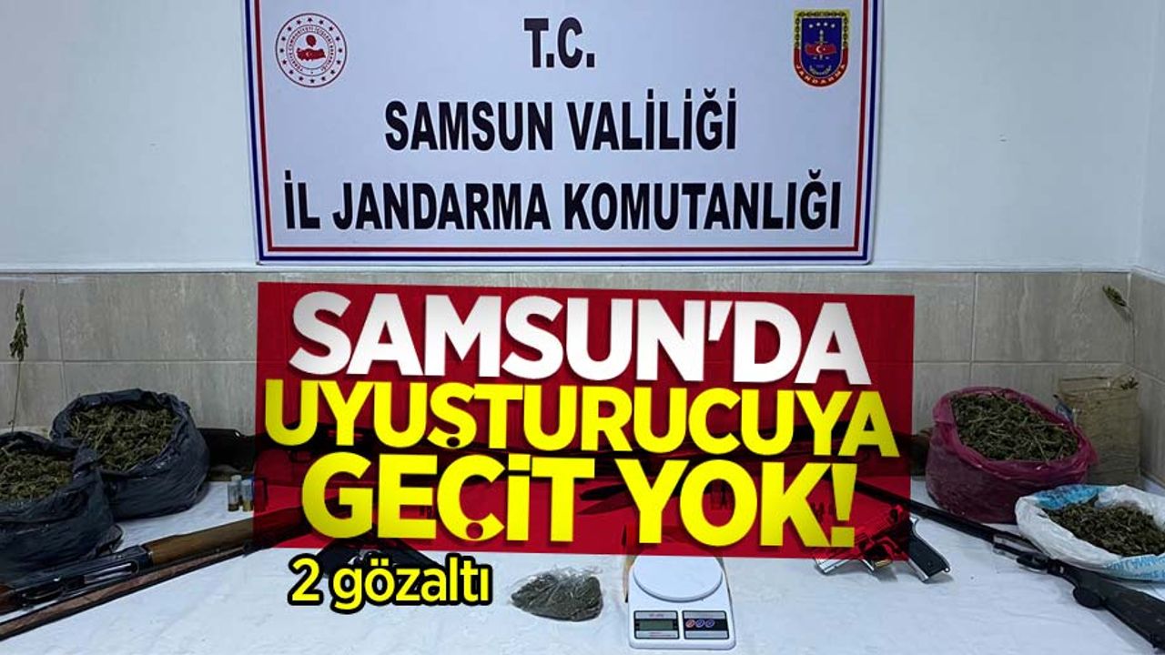 Samsun'da uyusturucu geçit yok! 2 gözaltı