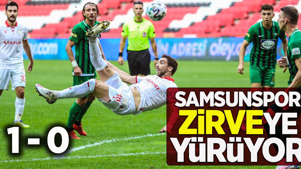 Samsunspor  zirveye  yürüyor 1-0