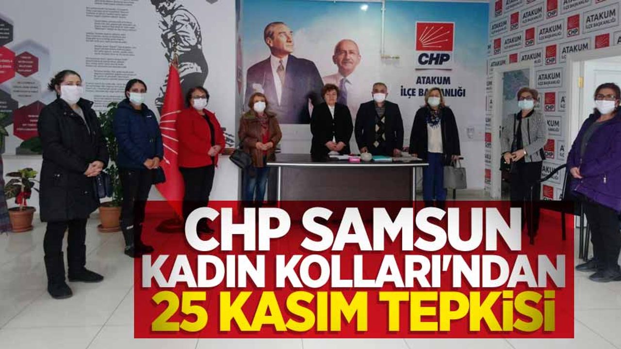 CHP Samsun Kadın Kolları'ndan 25 Kasım Tepkisi