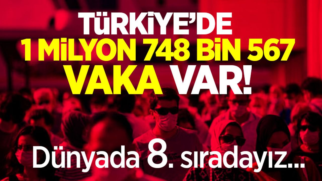 Fahrettin Koca açıkladı: 1 milyon 748 bin 567 vaka var