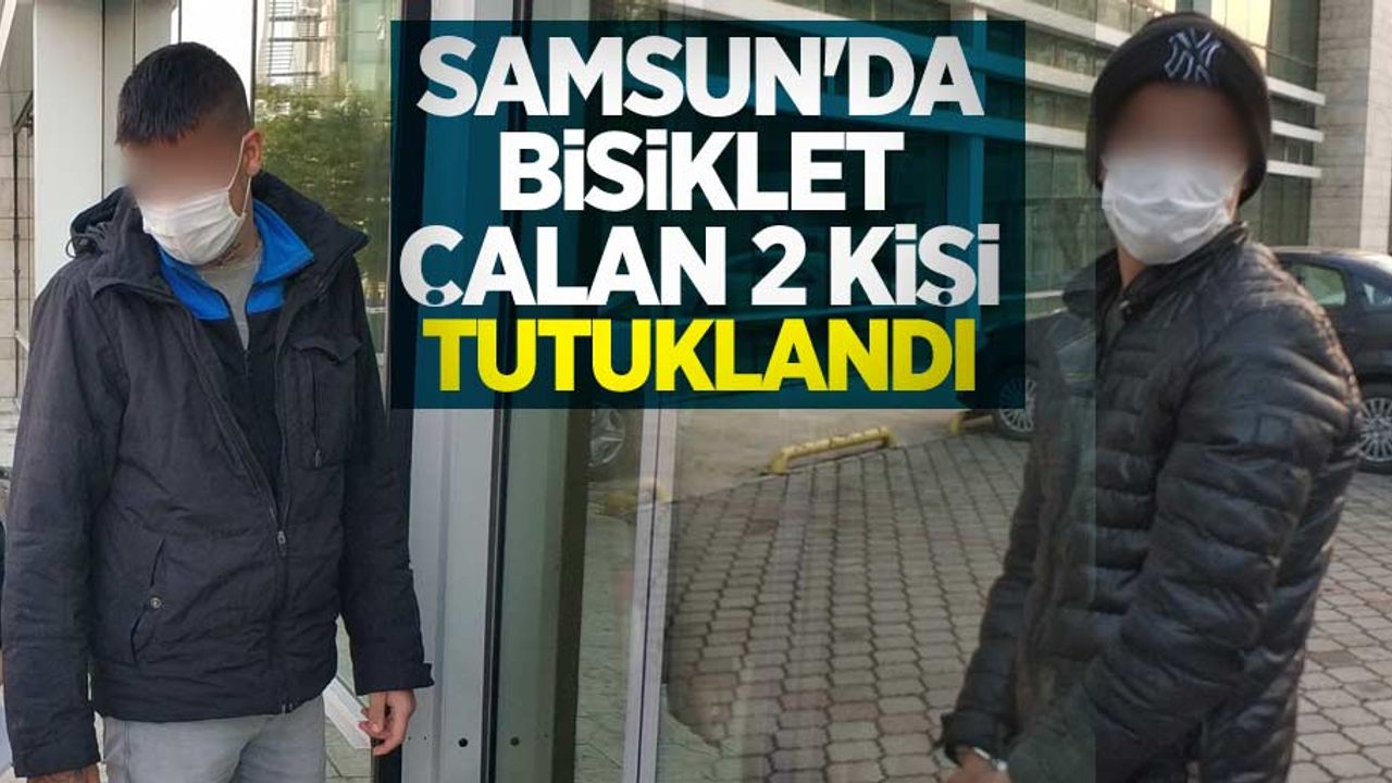 Samsun'da bisiklet çalan 2 kişi tutuklandı