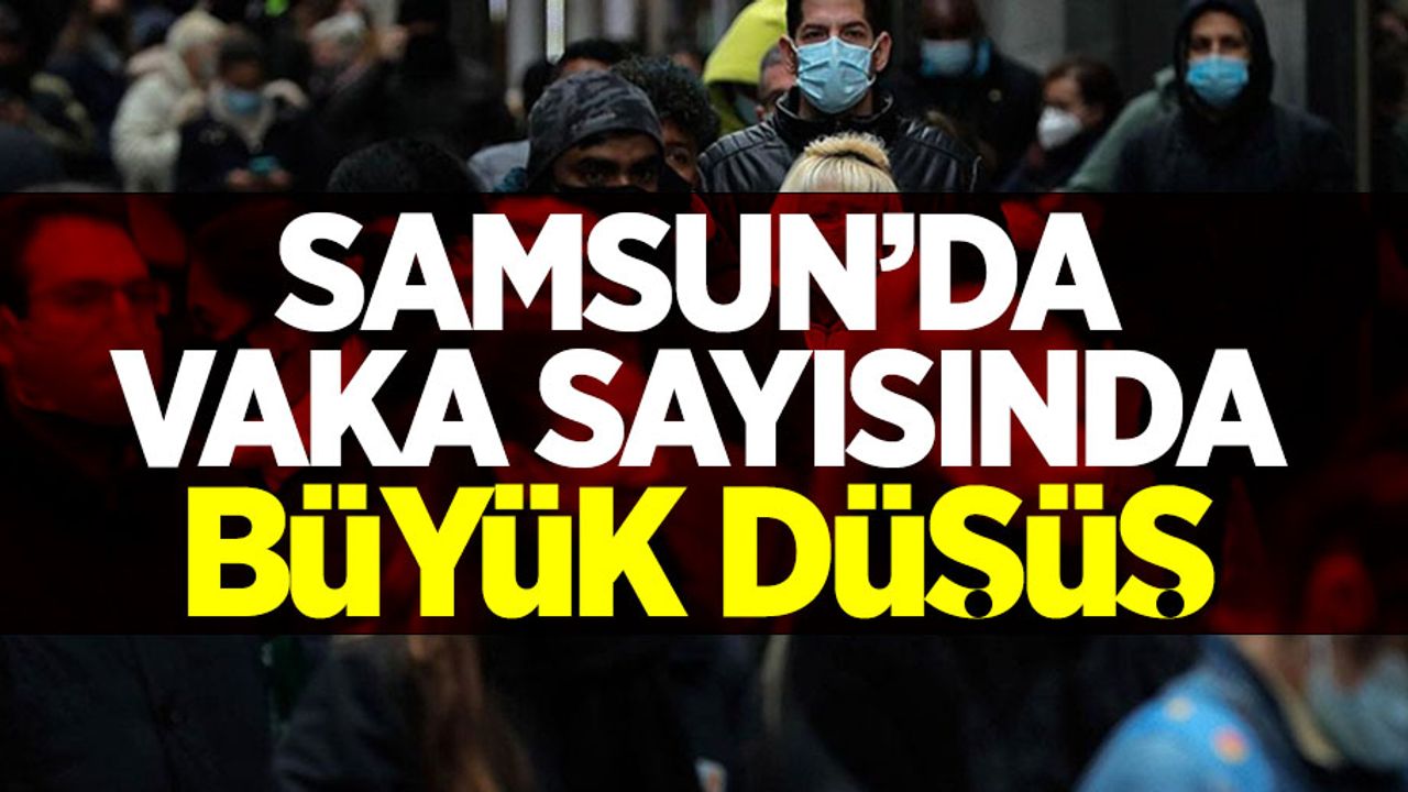 Samsun'da vaka sayısında büyük düşüş