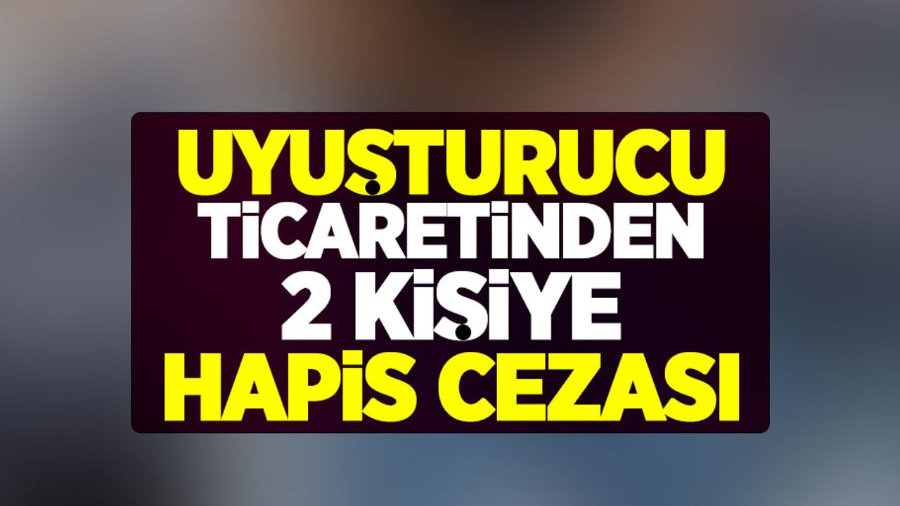 Uyuşturucu ticaretinden 2 kişiye hapis cezası