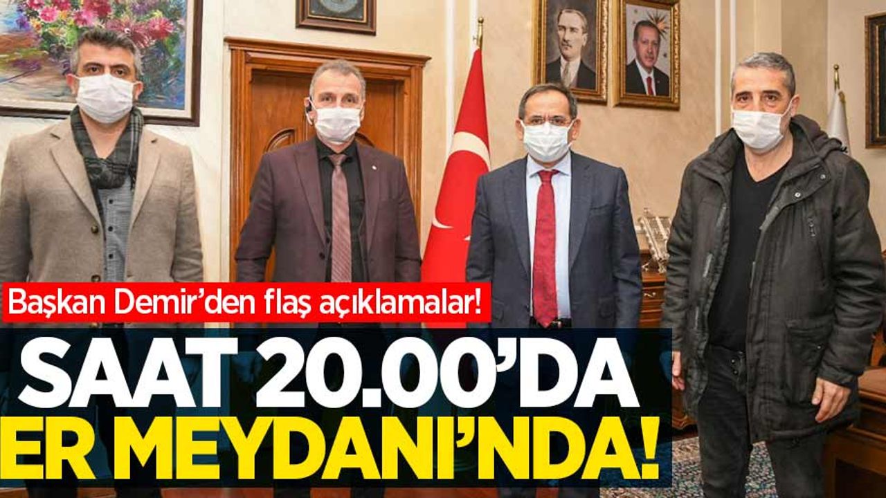 Başkan Demir'den Samsunhaber.com'a flaş açıklamalar! Saat 20.00'da Er Meydanı'nda