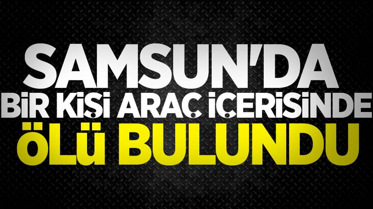 Samsun'da bir kişi araç içerisinde ölü bulundu
