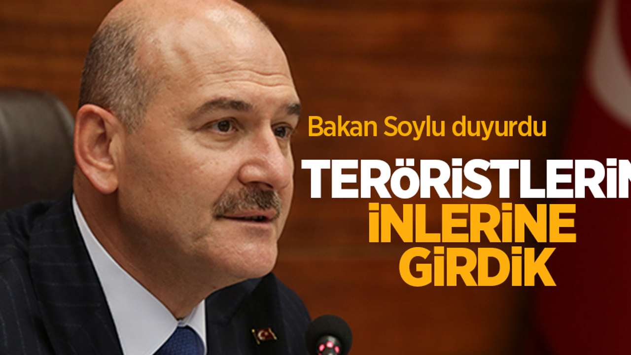 Bakan Soylu duyurdu! Teröristlerin inlerine girdik