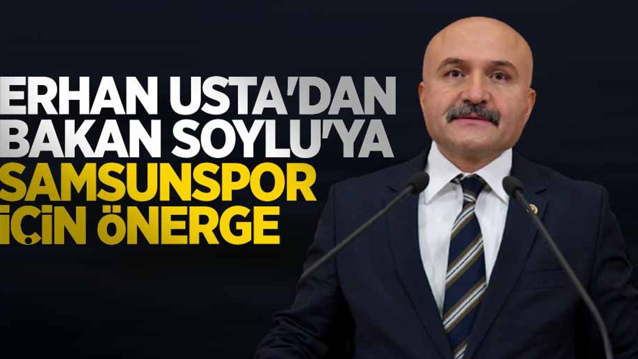 Erhan Usta'dan Bakan Soylu'ya Samsunspor için önerge