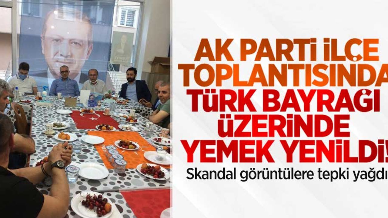 AK Parti ilçe teşkilatı toplantısında tepki çeken görüntüler!