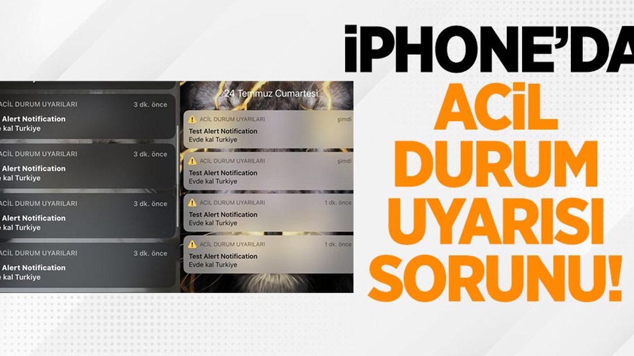 iPhone'da acil durum uyarısı sorunu