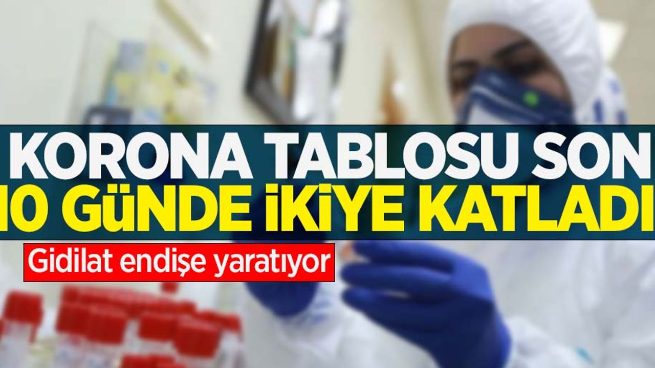 Korona tablosu son 10 günde ikiye katladı! Gidişat endişe yaratıyor