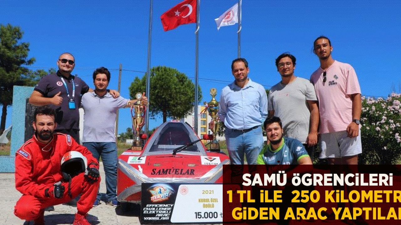 1 TL ile 250 kilometre giden araç yaptılar