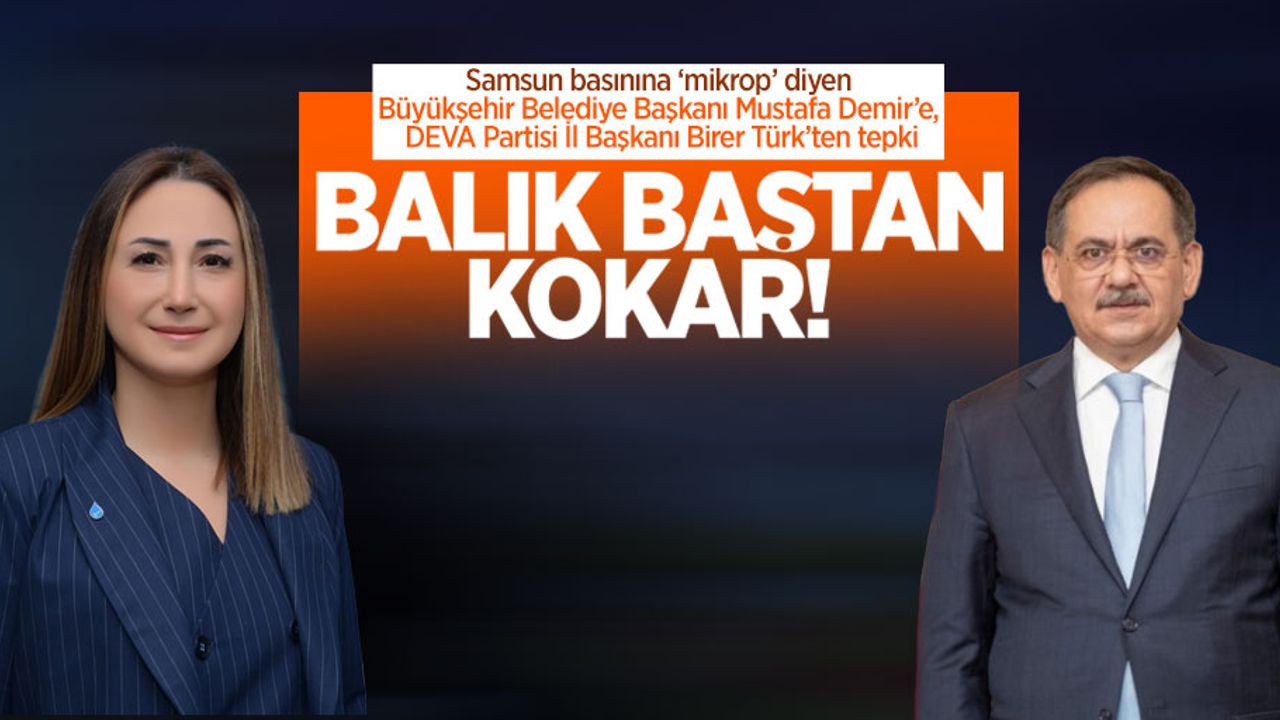 Başkan Demir'in "mikrop" sözlerine Başkan Türk'ten tepki