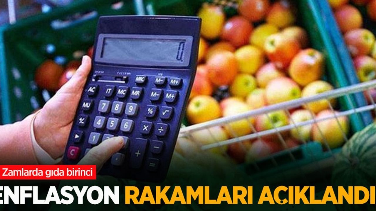 Enflasyon rakamları açıklandı! Zamlarda gıda birinci