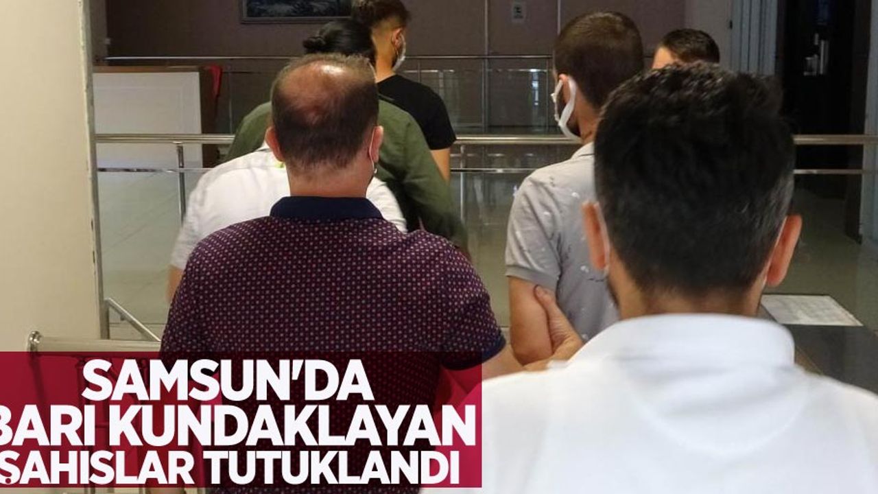 Samsun'da barı kundaklayan şahıslar tutuklandı