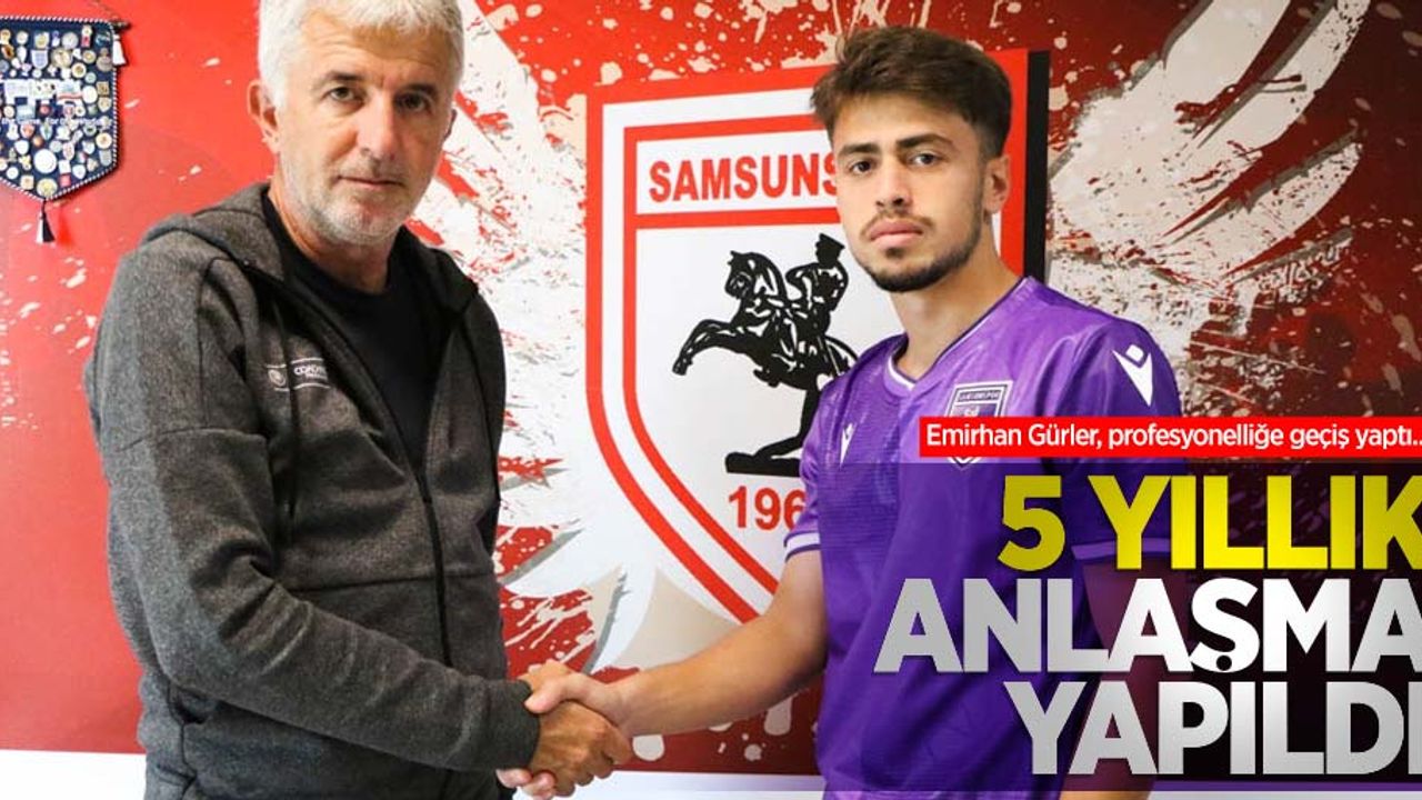 Emirhan Gürler, profesyonelliğe geçiş yaptı...  5 yıllık anlaşma yapıldı 
