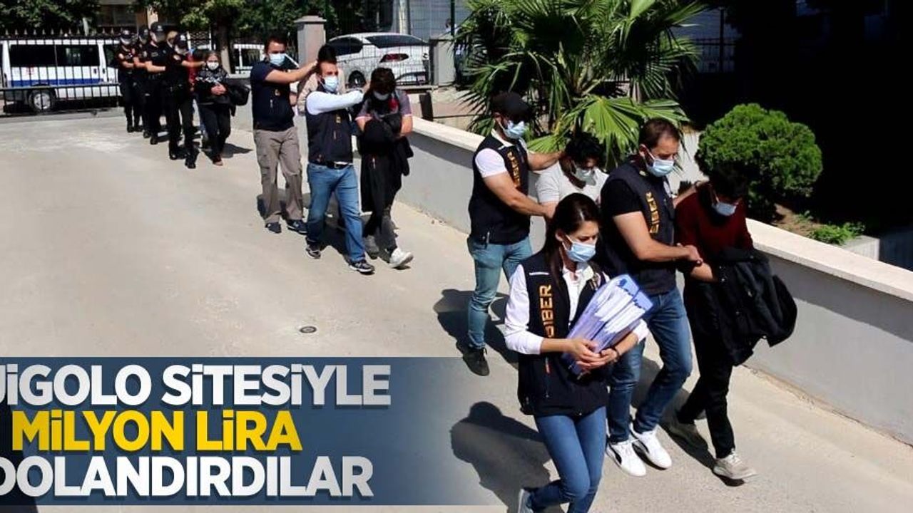 Jigolo sitesiyle 1 milyon lira dolandırdılar