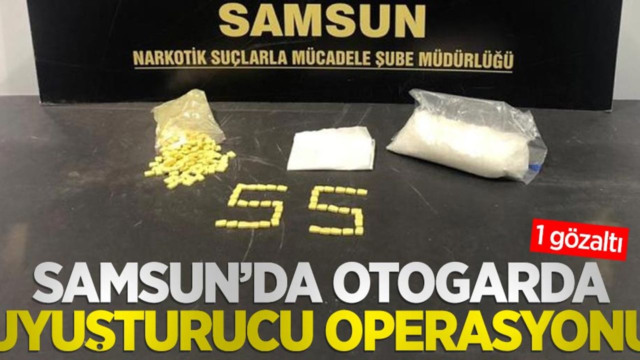 Samsun'da otogarda uyuşturucu operasyonu: 1 gözaltı