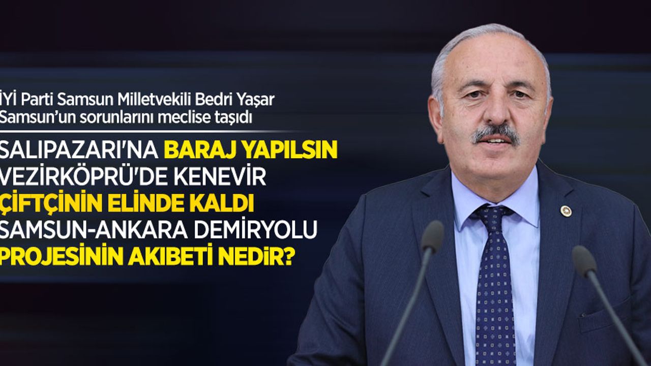Bedri Yaşar Samsun'un sorunlarını meclise taşıdı