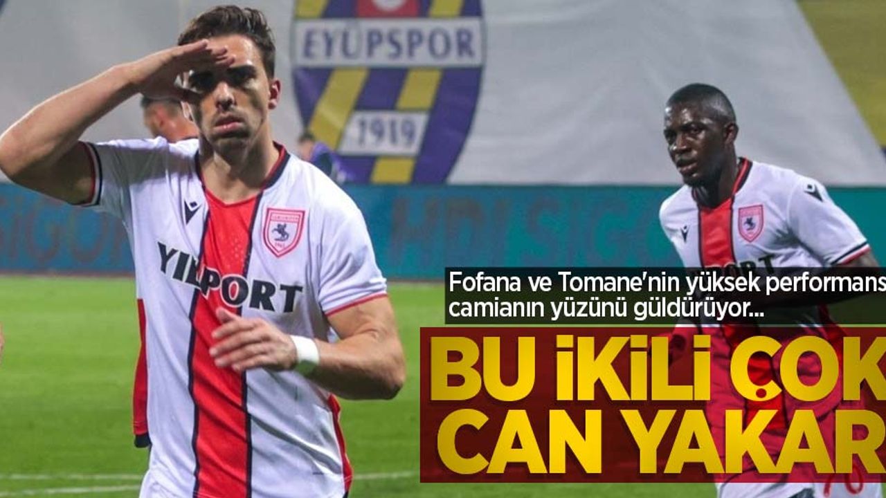 Fofana ve Tomane'nin yüksek performansı camianın yüzünü güldürüyor...  Bu ikili  çok can  yakar 