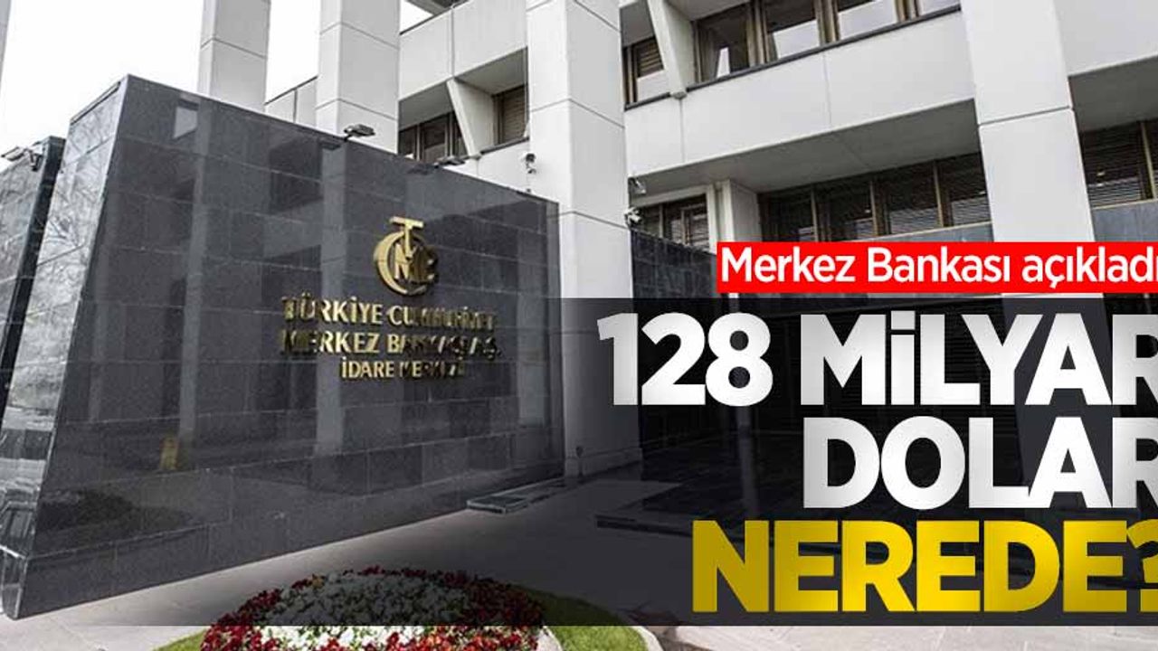 Merkez Bankası açıkladı! 128 milyar dolar nerede?