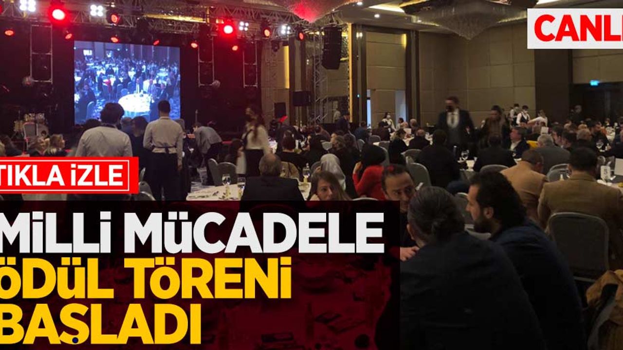 Samsun Gazeteciler Cemiyeti'nin düzenlediği Milli Mücadele Ödül Töreni başladı