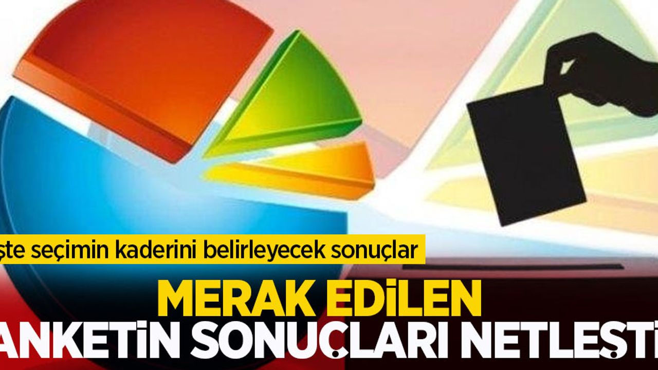 En çok merak edilen anketin sonuçları netleşti! İşte seçimin kaderini belirleyecek kararsız seçmenin tercihi