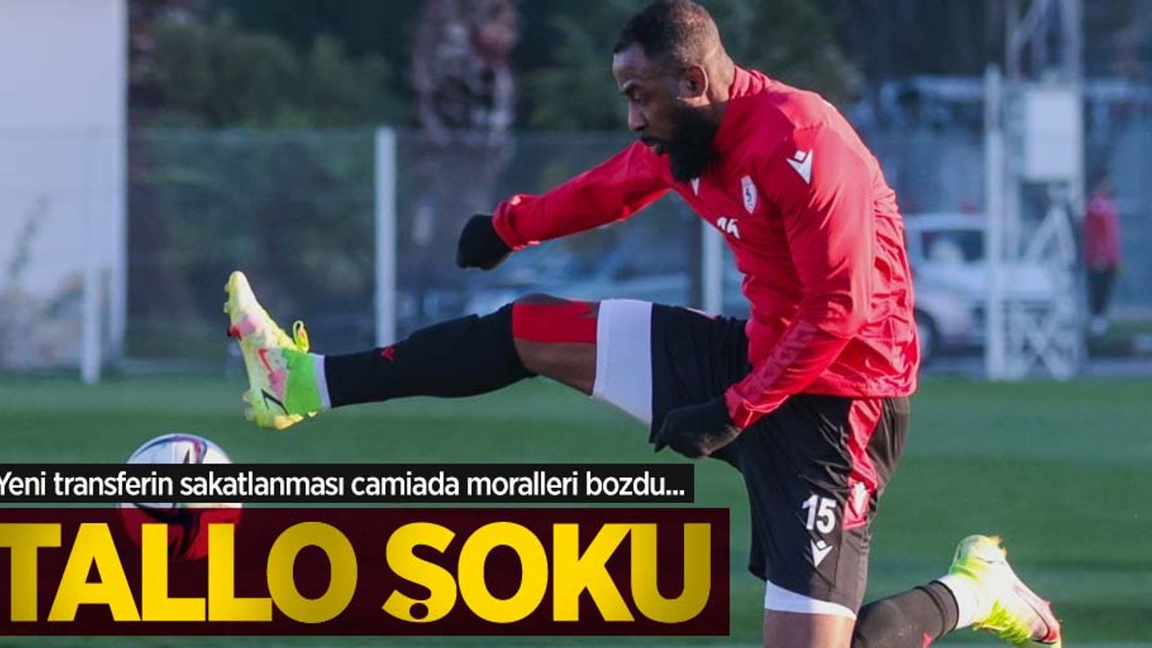 Yeni transferin sakatlanması camiada moralleri bozdu...  TALLO ŞOKU 