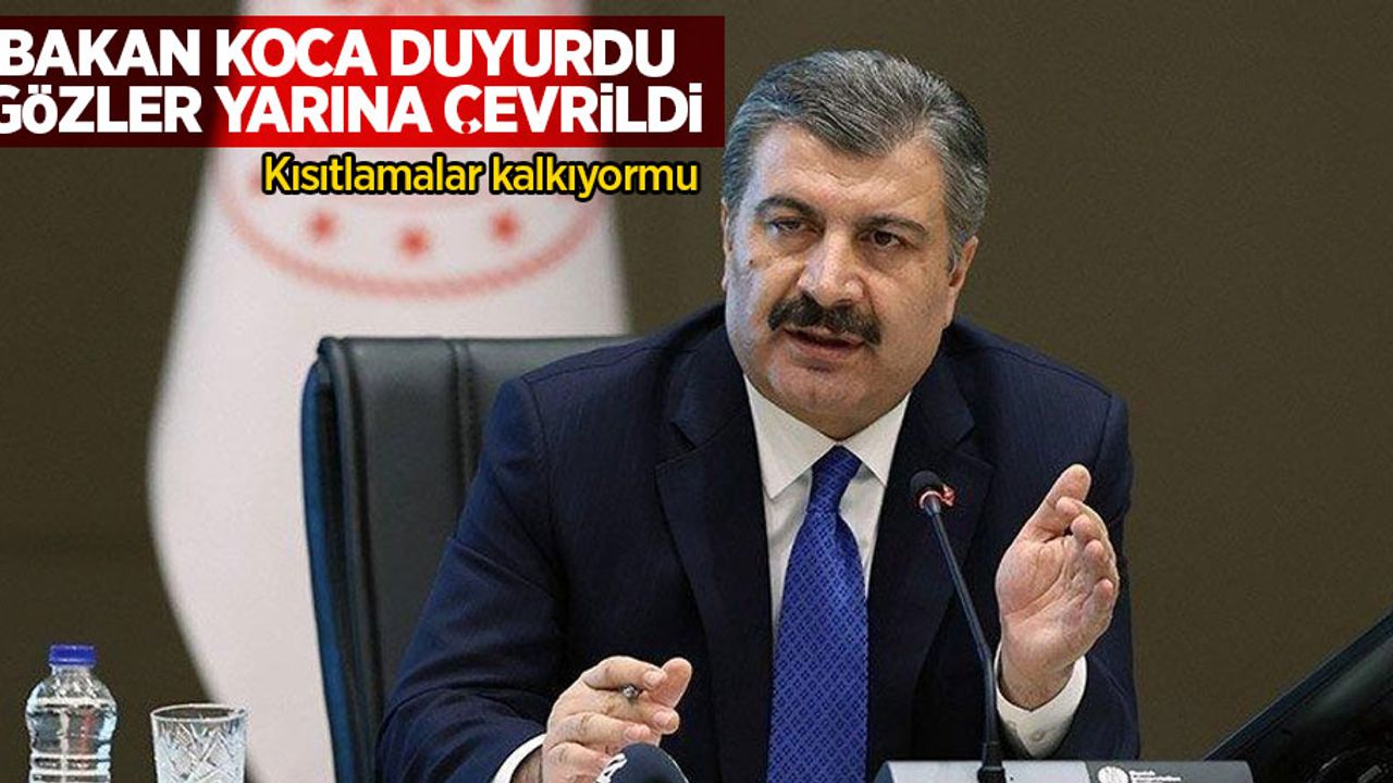 Bakan Koca yarını işaret etti! 'Bir süredir beklenen açıklama'