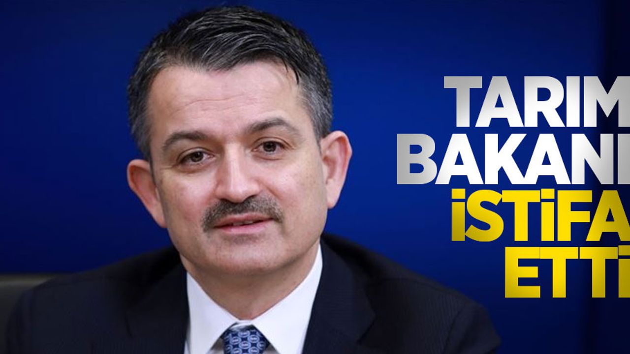 Tarım Bakanı Bekir Pakdemirli istifa etti