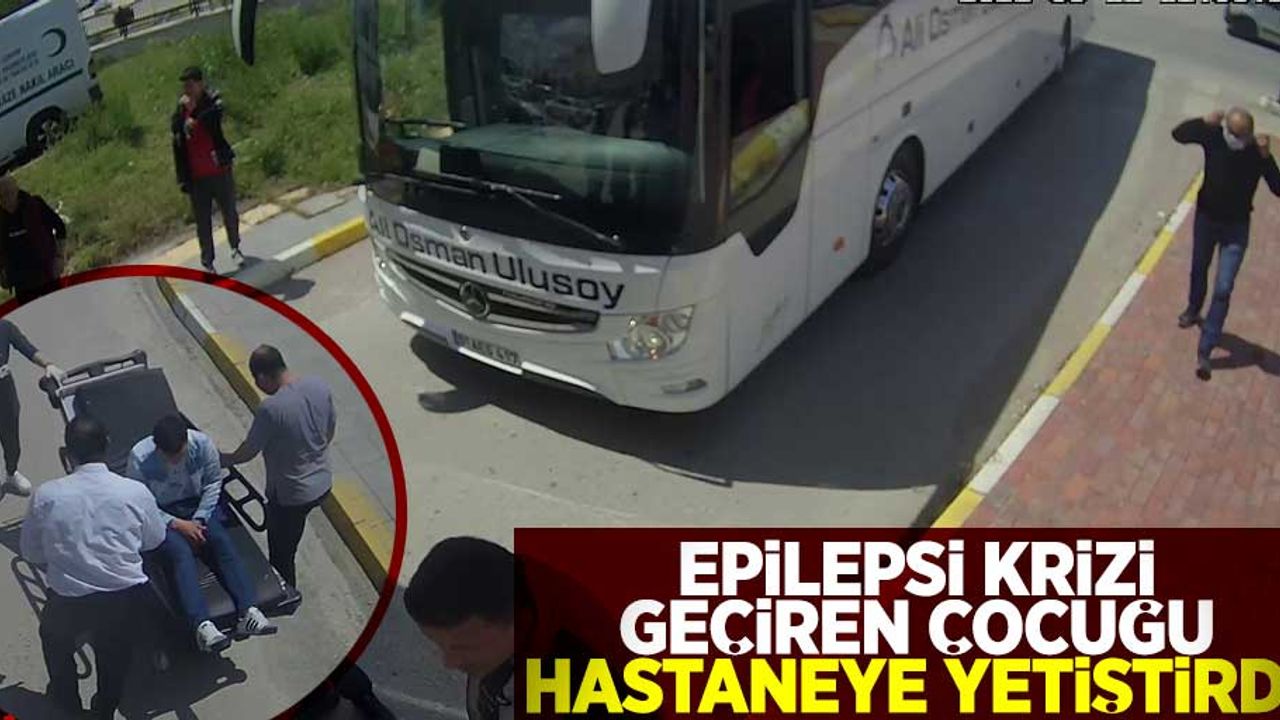 Epilepsi Krizi Geçiren Yolcuyu Hastaneye Yetiştirdi!