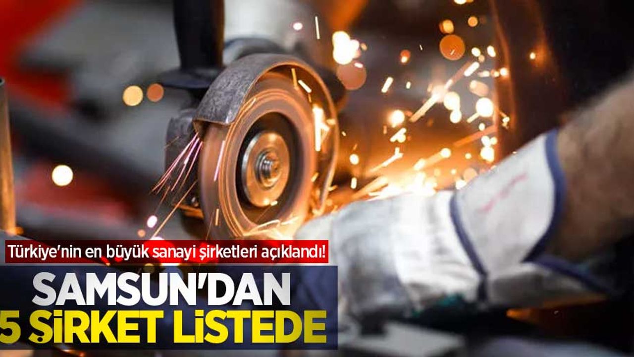 Türkiye'nin en büyük sanayi şirketleri açıklandı! Samsun'dan 5 şirket listede