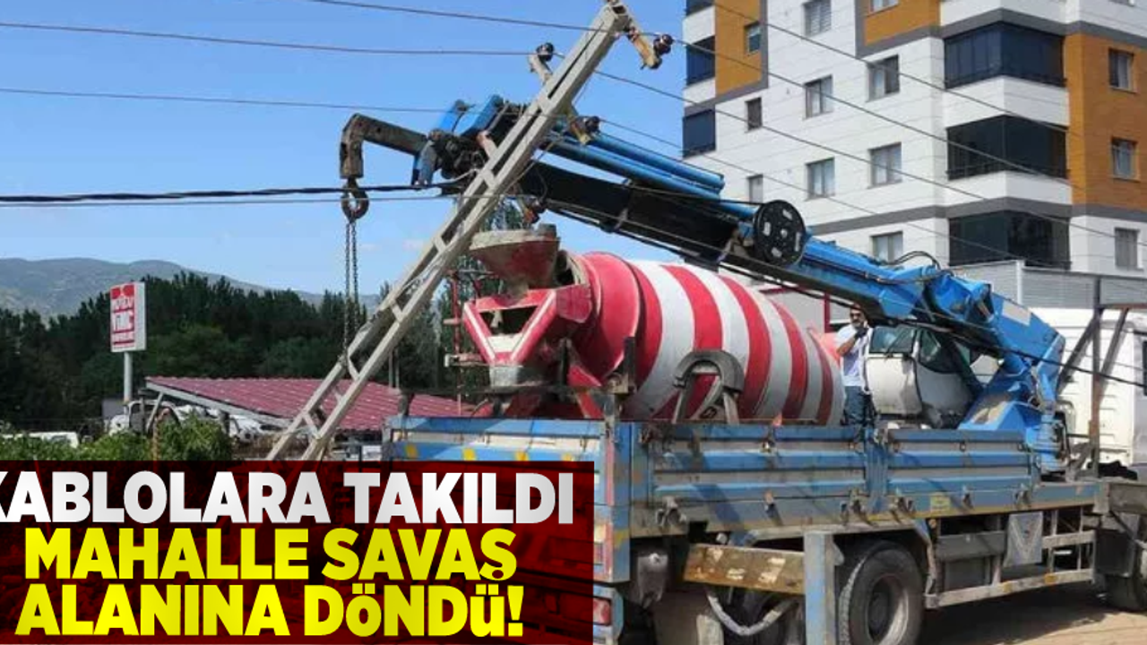 Faciaya Ramak Kaldı! Kablolara Takıldı Mahalle Savaş Alanına Döndü!