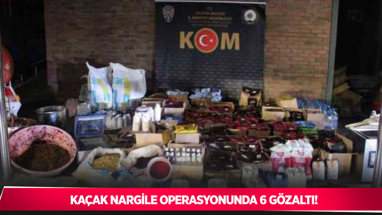 Kaçak nargile tütünü operasyonunda 2 kişi tutuklandı