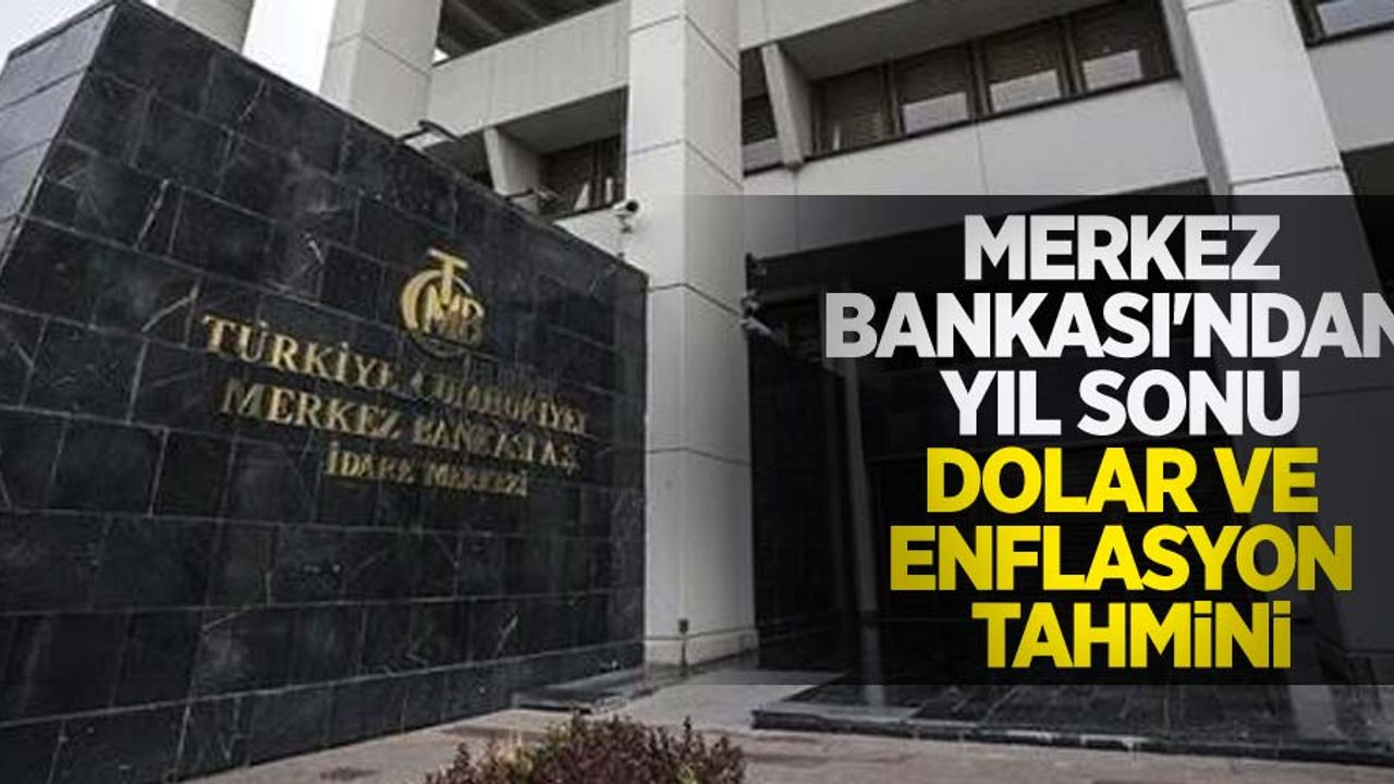 Merkez Bankası'ndan yıl sonu dolar ve enflasyon tahmini