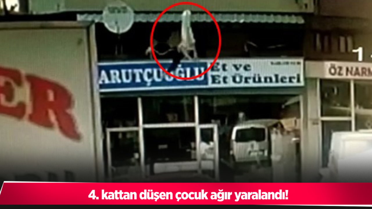 4. kattan düşen çocuk ağır yaralandı