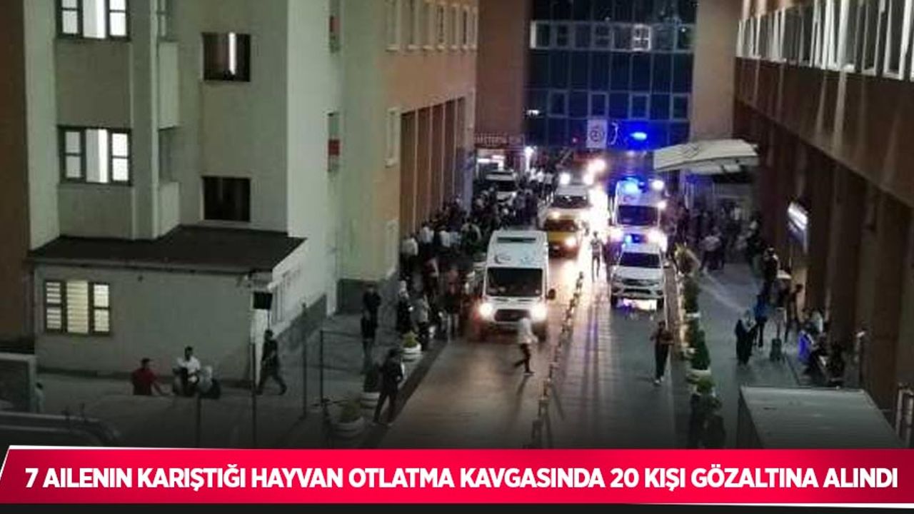 7 ailenin karıştığı hayvan otlatma kavgasında 20 kişi gözaltına alındı