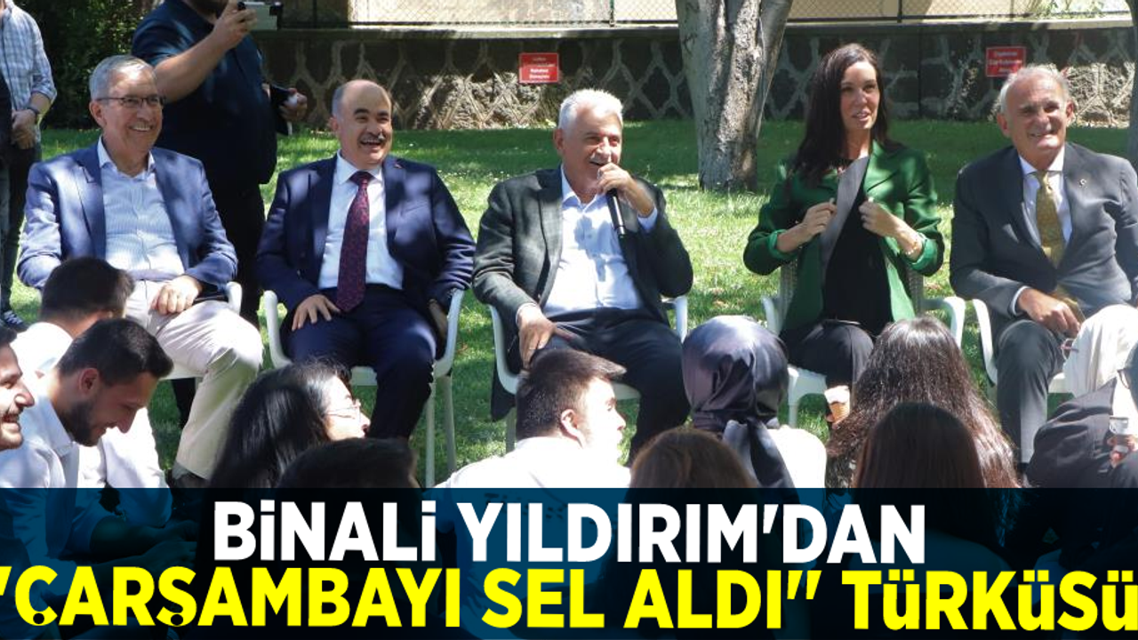 Binali Yıldırım'dan ''Çarşamba'yı Sel Aldı'' Türküsü!