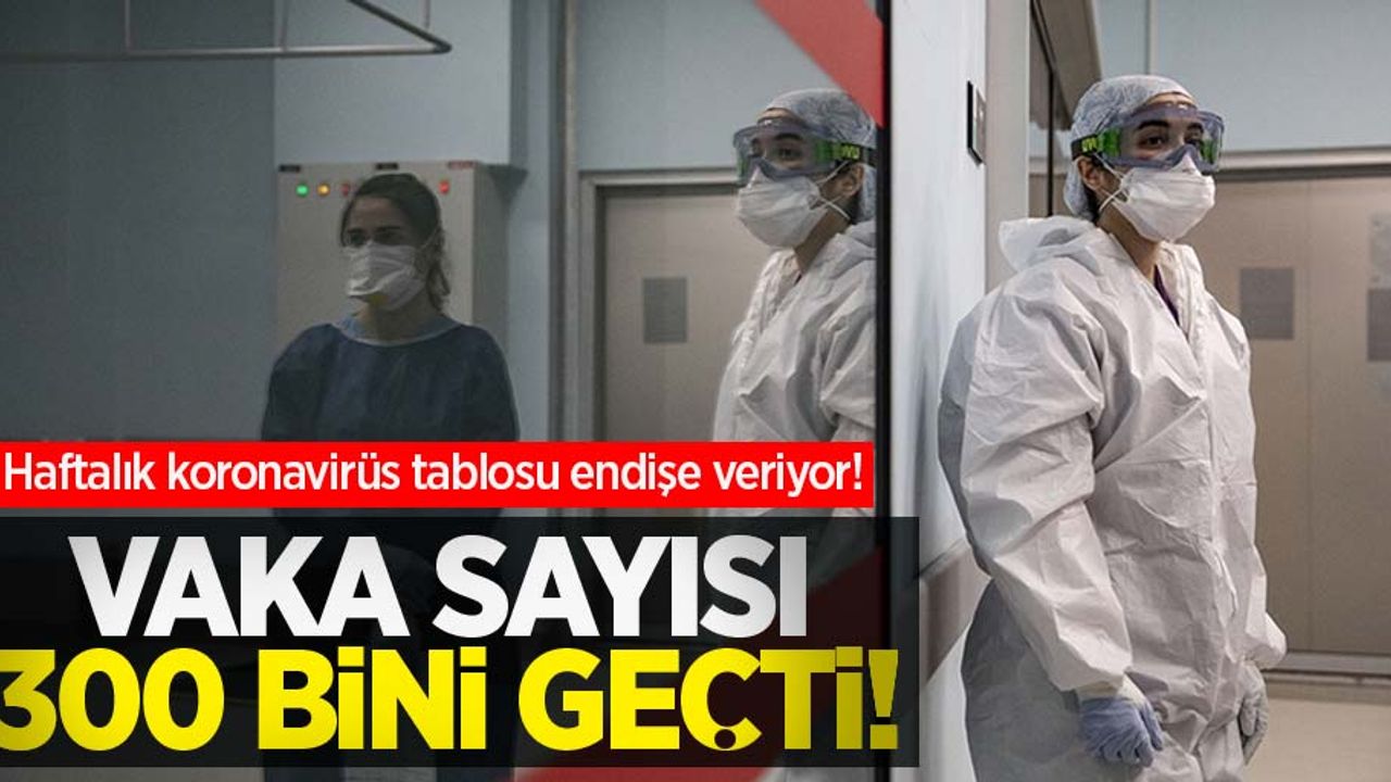 Haftalık koronavirüs tablosu endişe veriyor! Vaka sayısı 300 bini geçti!