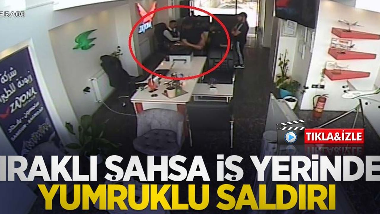 Samsun'da Iraklı şahsa iş yerinde yumruklu saldırı
