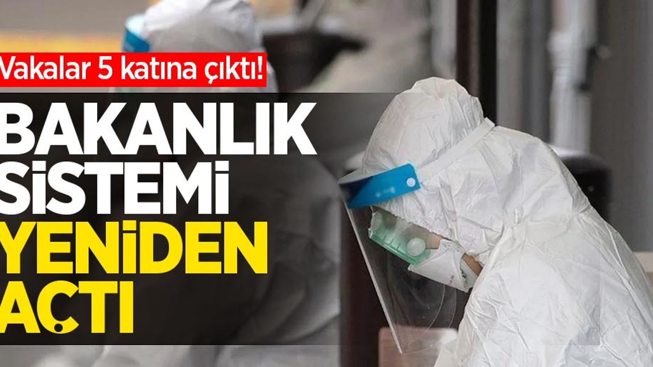 Vakalar 5 katına çıktı! Bakanlık sistemi yeniden açtı