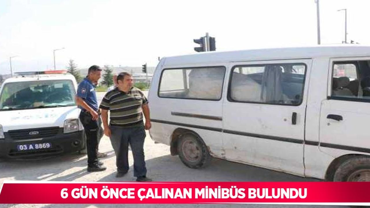 6 gün önce çalınan minibüs bulundu